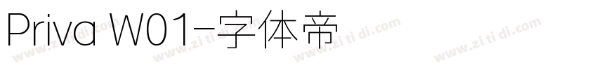 Priva W01字体转换